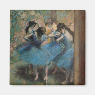 Imã Dançarinos de Edgar Degas no azul, 1890