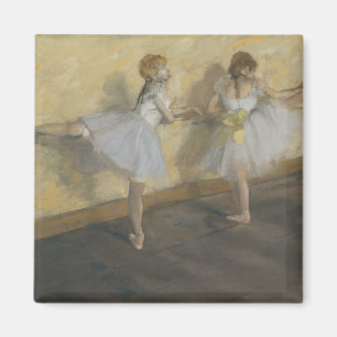Imã Dançarinos de Edgar Degas que praticam na barra