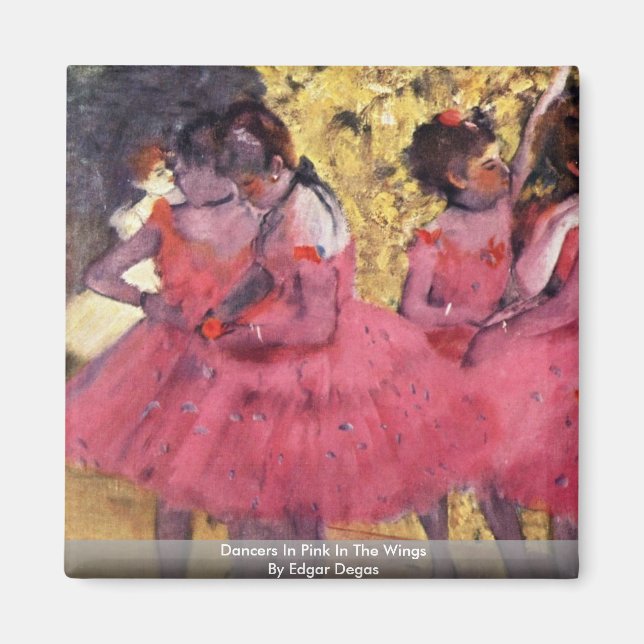 Imã Dançarinos De Rosa Nas Asas De Edgar Degas (Frente)