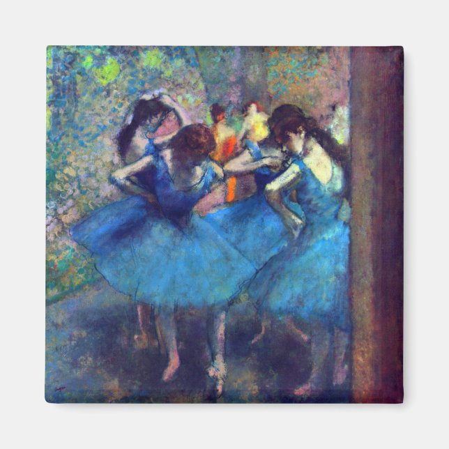Imã Dançarinos em azul por Edgar Degas, Arte Balé de V (Frente)