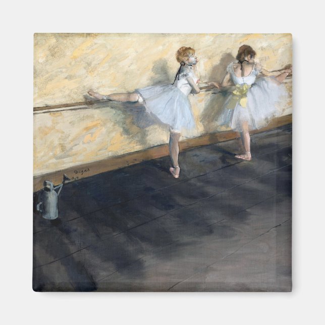 Imã Dançarinos Praticando no Barre, Edgar Degas (Frente)