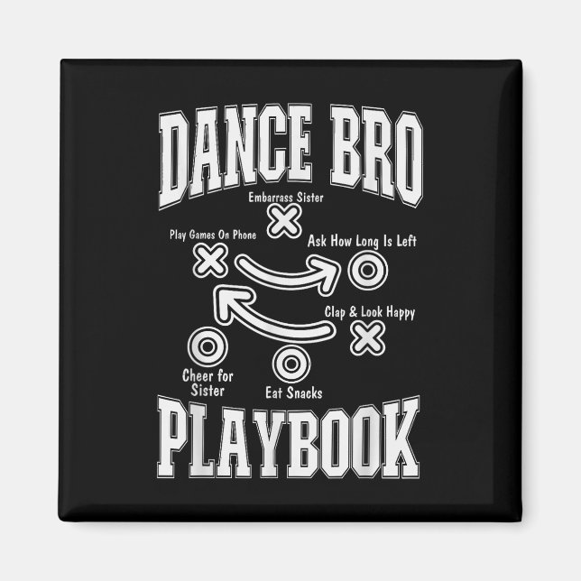 Imã Dance Brother Playbook Comp Engraçado Dançando Org (Frente)