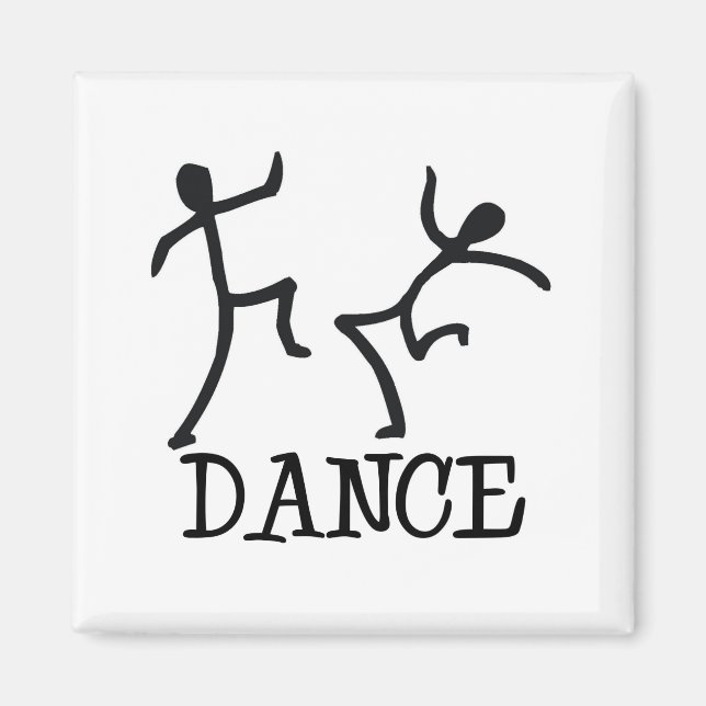 Imã Dance Stick Figures (Frente)
