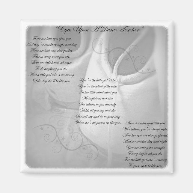 Imã Dance Teacher Poem (Frente)