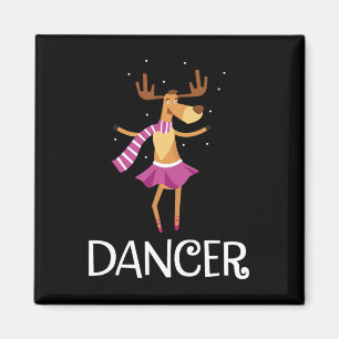 Imã Dancer Prancer Reindeer de Natal
