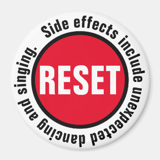 Imã Dancing Pressione o botão Reset (Redefinir)