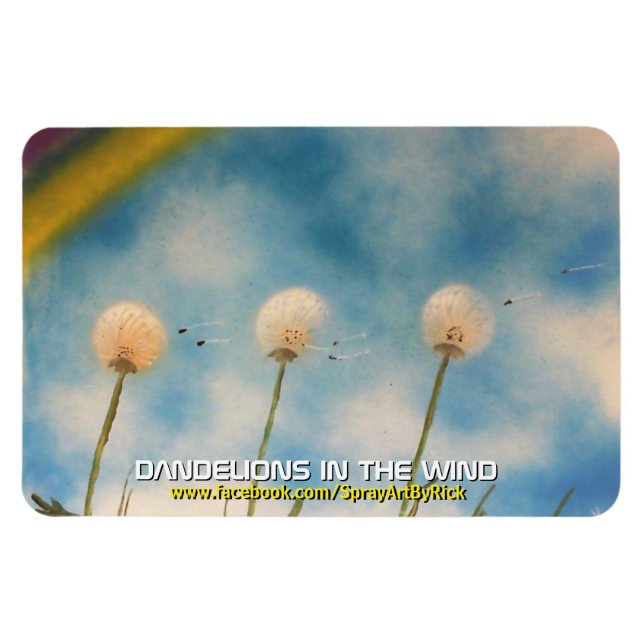 Ímã Dandélio no Vento (Horizontal)