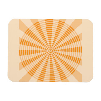 Ímã Dandelion, Espiral Laranja, Arte Abstrata Boho