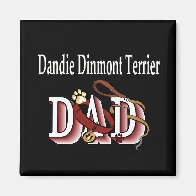 Imã Dandie Dinmont Terrier PAI Magnet (Frente)