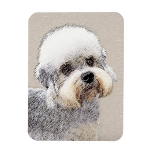 Ímã Dandie Dinmont Terrier pintando arte canina origin