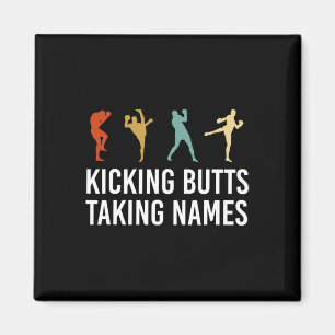 Imã Dando Chutes Tomando Nomes Kickboxing Kickboxer