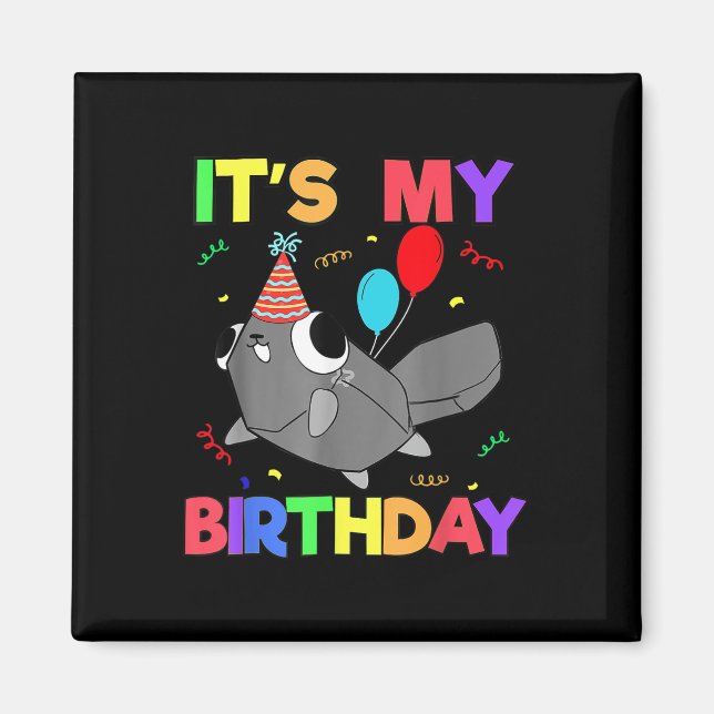 Imã Dandys World Pebble Birthday Decoração Para Crianç (Frente)