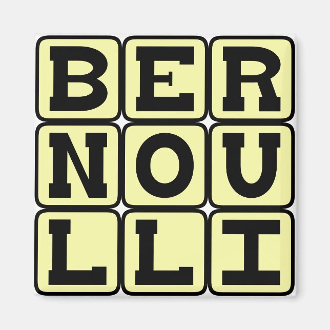 Imã Daniel Bernoulli, do Princípio de Bernoulli (Frente)