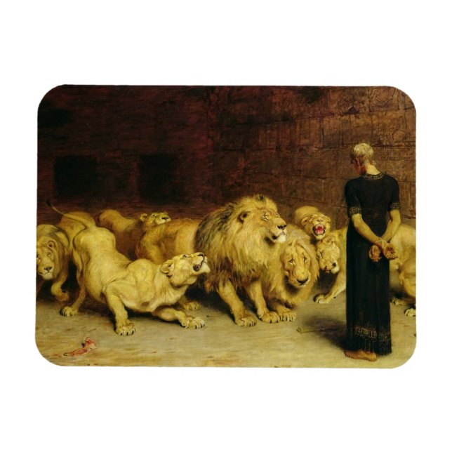Ímã Daniel no Lions'Den, 1872, por Briton Riviere (Horizontal)