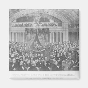 Imã Daniel Webster dirigindo-se aos Estados Unidos