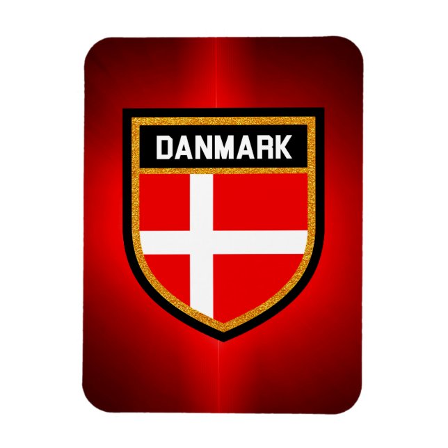 Ímã Danmark Flag (Vertical)