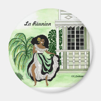 Imã Danseuse et case, Île de La Réunion