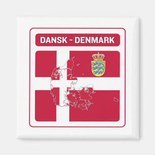 Imã Dansk Denmark Flag