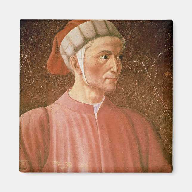 Imã Dante Alighieri (1265-1321) detalhe do seu busto,  (Frente)