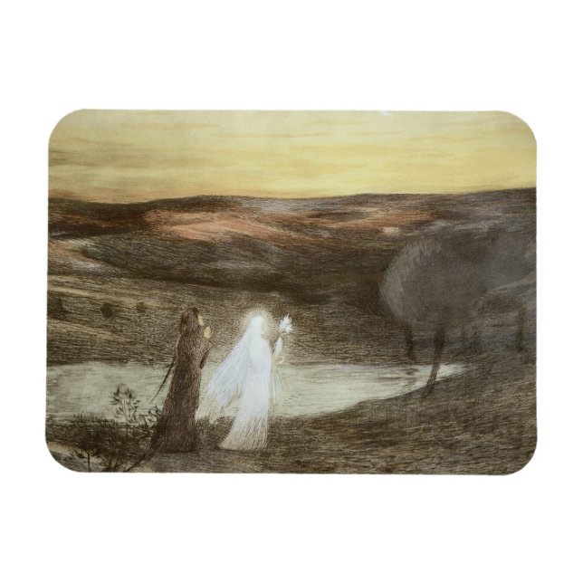 Ímã Dante e Beatrice, de "L'Estampe Moderne", publ (Horizontal)