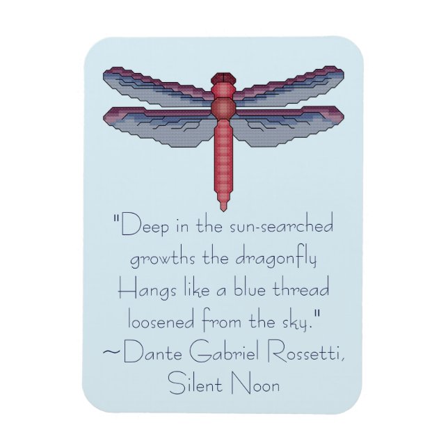 Ímã Dante Gabriel Rossetti Dragonfly Cote (Vertical)