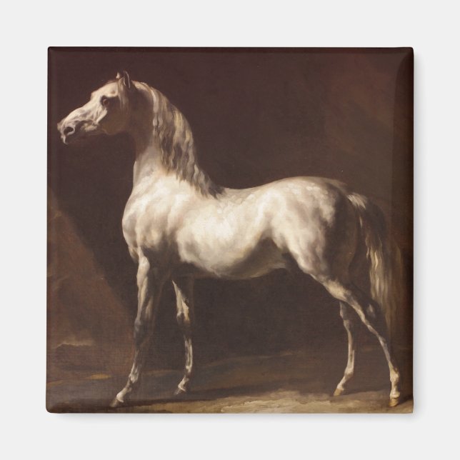 Imã Dapple Cinza Horse (por Théodore Géricault) (Frente)