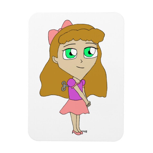 Ímã dar corda no chibi (Vertical)