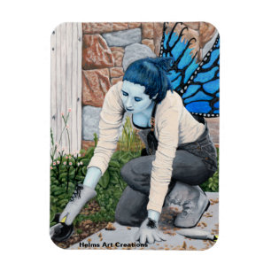 Ímã Dark Fairy Gardener Fantasy Art Magnet