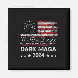Imã Dark Mega Trump 2024 Flag Dos Eua Vintage Presiden