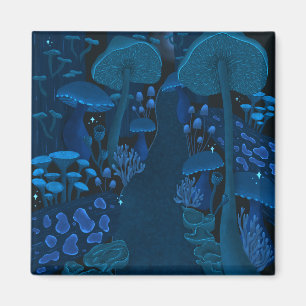 Imã Dark Mushroom Fantasy Navy Blue