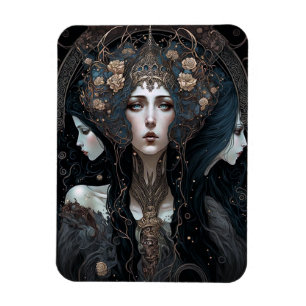 Ímã Dark Queen Fantasy Art