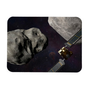 Ímã Dart Spacecraft E Liciacube Antes Do Impacto
