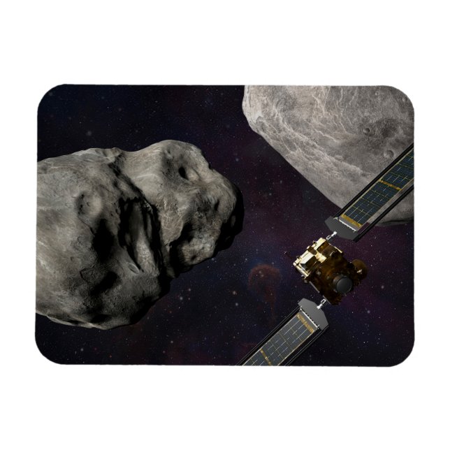 Ímã Dart Spacecraft E Liciacube Antes Do Impacto (Horizontal)