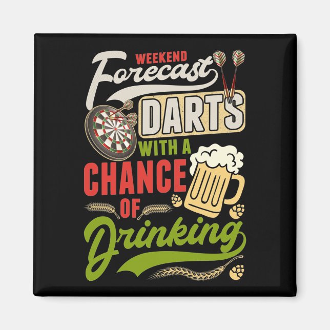 Imã Dart Throwing Dartboard 180 Darts and Beer (Frente)