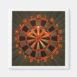 Imã Dartboard mit Darts in die 180 Dartkunst