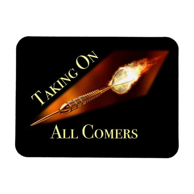 Ímã Darts Champion enfrentando todos os clientes (Horizontal)