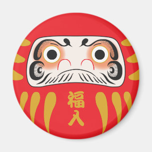 Imã Daruma japonesa (com olhos)