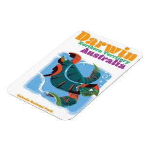 Ímã Darwin, Território Norte, poster de viagens da Aus