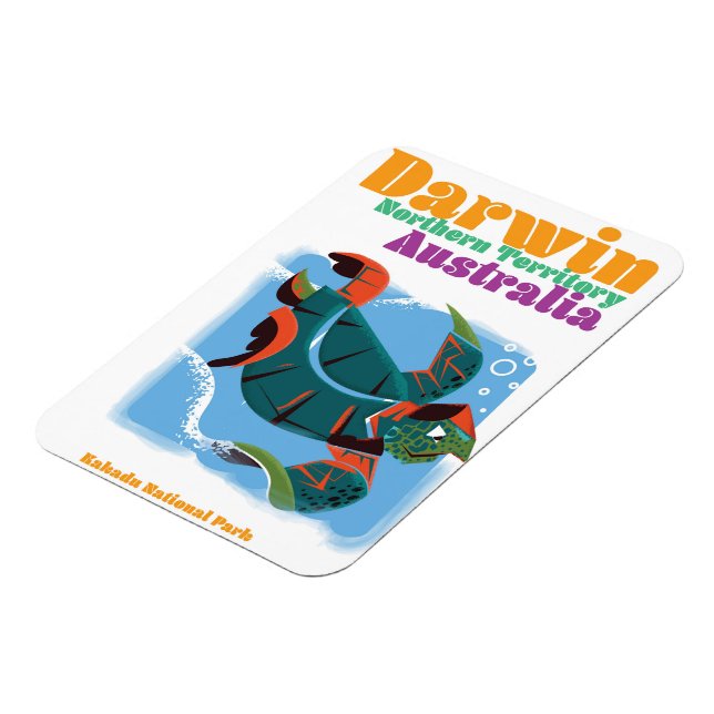 Ímã Darwin, Território Norte, poster de viagens da Aus (Left Side)