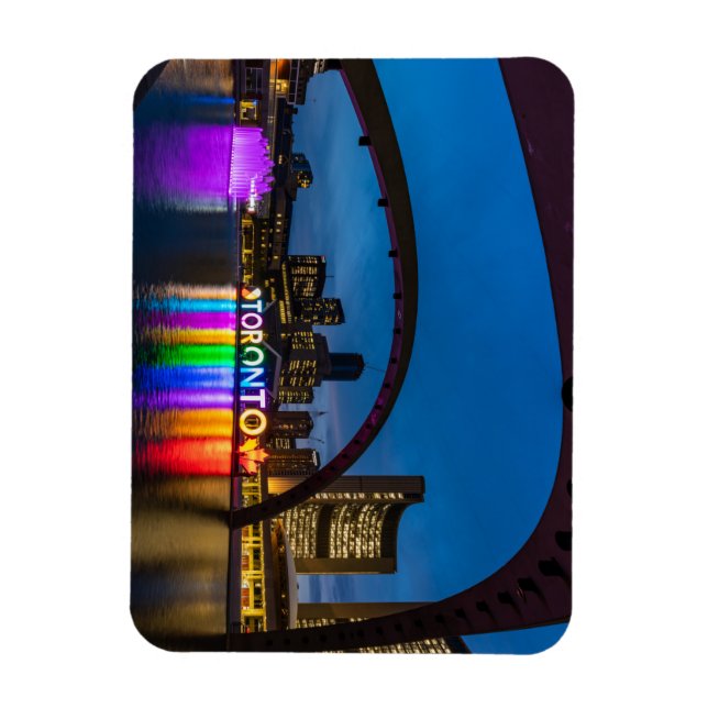 Ímã Das Stadtzentrum von Toronto bei Nacht Magnet (Vertical)