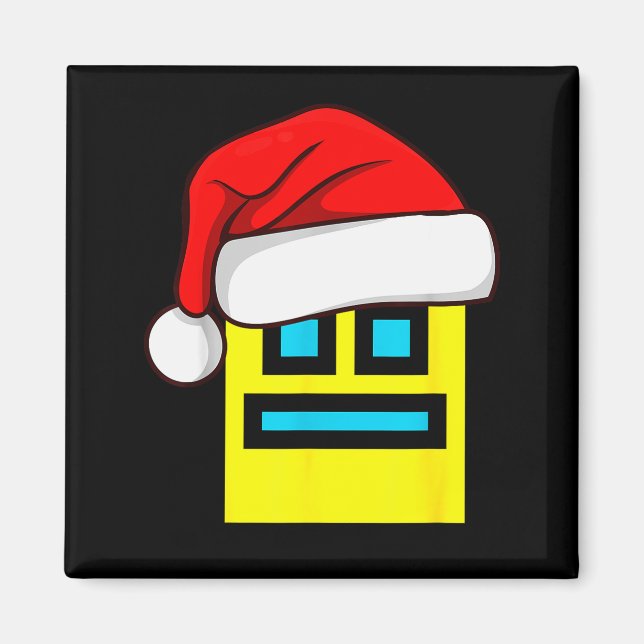 Imã Dash Geometry Repeat Christmas Santa Hat Game Vide (Frente)