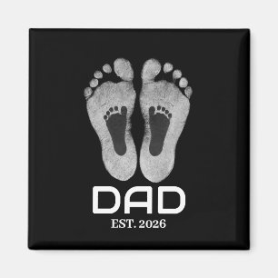 Imã Data de Nascimento das Pegadas do Bebê do Novo Pai
