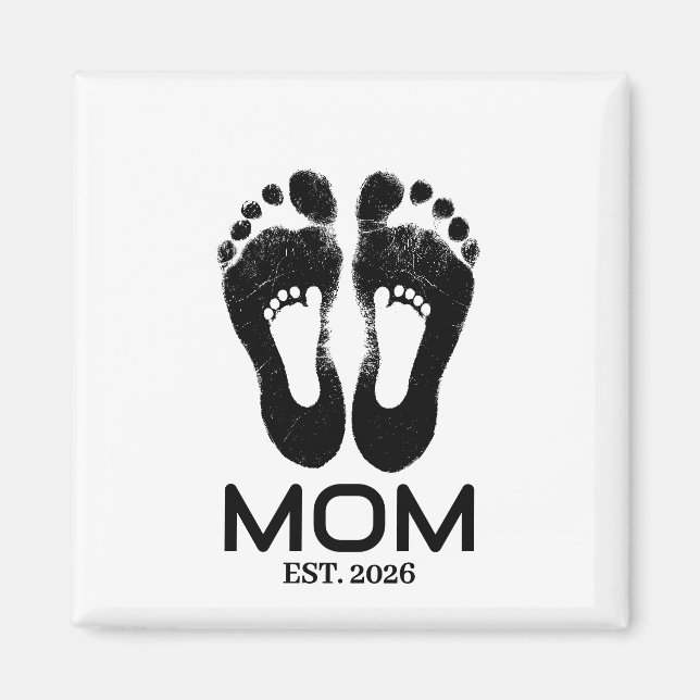 Imã Data de Nascimento do Bebê da Nova Mãe Estabelecid (Frente)
