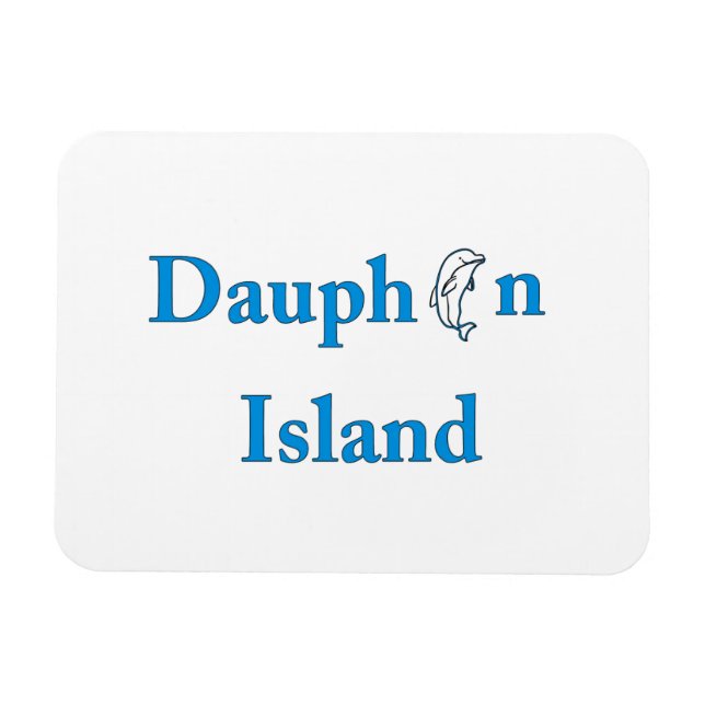 Ímã Dauphin Island Sign (Horizontal)