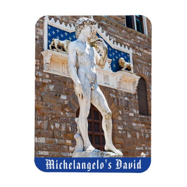 Ímã David de Michelangelo - Florença, Toscana, Itália (Vertical)