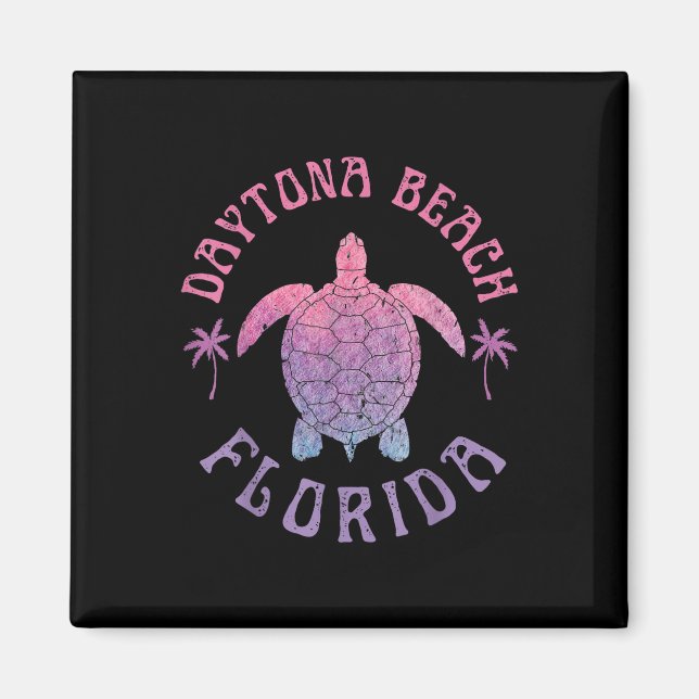 Imã Daytona Beach Florida Sea Turtle Summer Vacations (Frente)