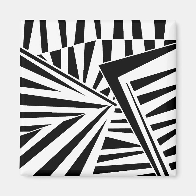 Imã dazzle camouflage(black) (Frente)