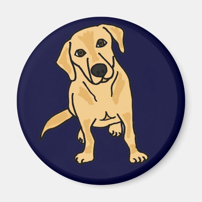 Imã DC- Magnet Labrador Amarelo (Frente)
