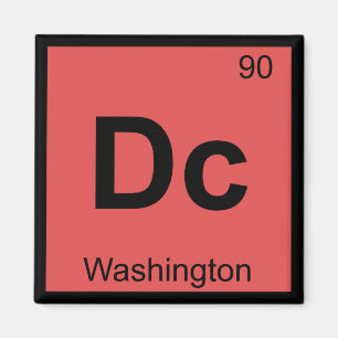 Imã Dc - Símbolo de Mesa Periódica da Química de Wa