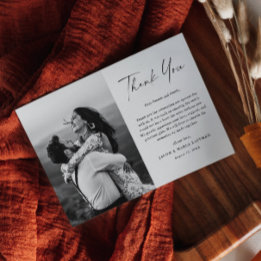 Ímã de Agradecimento de Casamento com Foto e Letra